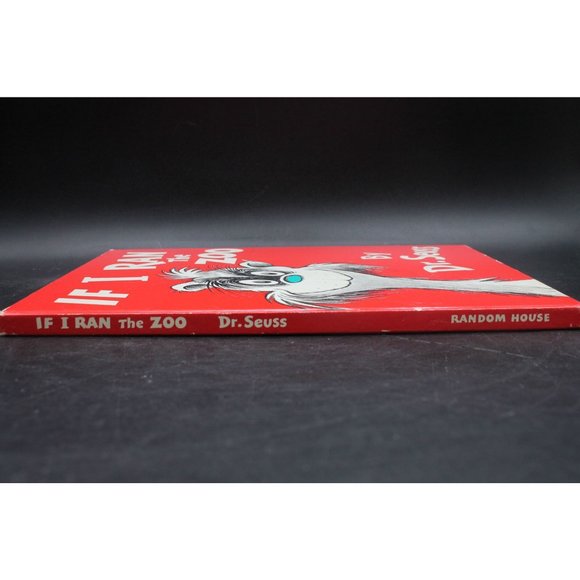 If I Ran the Zoo Dr. Seuss Random House 1950 Hardcover Book Large HC OOP Banned - Picture 3 of 13